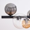 Chehalis Suspension, Boule lumineuse, Suspension Ambre, Clair, Fumé, 8 lumières