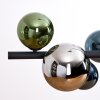 Chehalis Suspension, Boule lumineuse, Suspension Bleu, Chrome, Vert, Fumé, 8 lumières