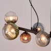 Chehalis Suspension, Boule lumineuse, Suspension Bleu, Vert, Clair, Cuivré, 8 lumières