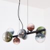 Chehalis Suspension, Boule lumineuse, Suspension Bleu, Vert, Clair, Cuivré, 8 lumières