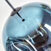 Ripoll Suspension, Boule lumineuse, Suspension Bleu, 1 lumière