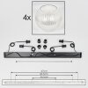 Koyoto Suspension, Boule lumineuse, Suspension Clair, 4 lumières