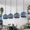 Koyoto Suspension, Boule lumineuse, Suspension Bleu, 4 lumières