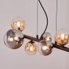 Chehalis Suspension, Boule lumineuse, Suspension Ambre, Clair, Fumé, 8 lumières