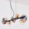 Chehalis Suspension, Boule lumineuse, Suspension Ambre, Clair, Fumé, 8 lumières