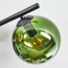 Gastor Plafonnier, Boule lumineuse Bleu, Vert, Cuivré, 4 lumières