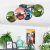Gastor Plafonnier, Boule lumineuse Bleu, Vert, Cuivré, 4 lumières