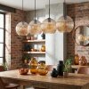 Koyoto Suspension, Boule lumineuse, Suspension Ambre, 4 lumières