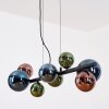 Chehalis Suspension, Boule lumineuse, Suspension Bleu, Vert, Cuivré, 8 lumières