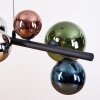Chehalis Suspension, Boule lumineuse, Suspension Bleu, Chrome, Vert, Cuivré, Fumé, 8 lumières