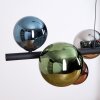 Chehalis Suspension, Boule lumineuse, Suspension Bleu, Chrome, Vert, Cuivré, Fumé, 8 lumières