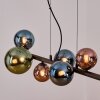Chehalis Suspension, Boule lumineuse, Suspension Bleu, Vert, Cuivré, 8 lumières