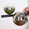 Chehalis Suspension, Boule lumineuse, Suspension Bleu, Chrome, Vert, Clair, Cuivré, Fumé, 8 lumières