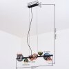 Chehalis Suspension, Boule lumineuse, Suspension Bleu, Vert, Clair, Cuivré, 8 lumières