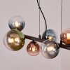 Chehalis Suspension, Boule lumineuse, Suspension Bleu, Vert, Clair, Cuivré, 8 lumières