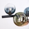 Chehalis Suspension, Boule lumineuse, Suspension Bleu, Vert, Clair, Cuivré, 8 lumières