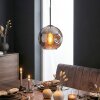 Ripoll Suspension, Boule lumineuse, Suspension Chrome, Fumé, 1 lumière