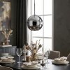 Ripoll Suspension, Boule lumineuse, Suspension Chrome, Fumé, 1 lumière