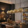 Koyoto Suspension, Boule lumineuse, Suspension Or, Clair, 4 lumières