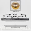 Koyoto Suspension, Boule lumineuse, Suspension Or, Clair, 4 lumières