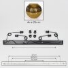 Koyoto Suspension, Boule lumineuse, Suspension Or, 4 lumières