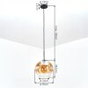 Ripoll Suspension, Boule lumineuse, Suspension Ambre, Clair, 1 lumière