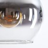 Koyoto Suspension, Boule lumineuse, Suspension Ambre, Clair, Fumé, 3 lumières