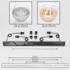 Koyoto Suspension, Boule lumineuse, Suspension Ambre, Clair, Fumé, 4 lumières