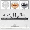 Ripoll Suspension, Boule lumineuse, Suspension Ambre, Clair, Fumé, 4 lumières