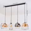 Ripoll Suspension, Boule lumineuse, Suspension Ambre, Clair, Fumé, 4 lumières