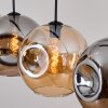 Ripoll Suspension, Boule lumineuse, Suspension Ambre, Fumé, 4 lumières