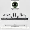 Ripoll Suspension, Boule lumineuse, Suspension Vert, 4 lumières