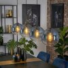 Koyoto Suspension, Boule lumineuse, Suspension Bleu, Clair, 4 lumières