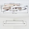 Gorin Plafonnier LED Champagne, Chrome, Argenté, 1 lumière