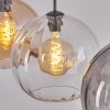 Koyoto Suspension, Boule lumineuse, Suspension 30 cm Ambre, Clair, Fumé, 3 lumières
