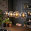 Koyoto Suspension, Boule lumineuse, Suspension Ambre, Clair, Fumé, 4 lumières