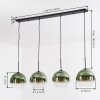 Koyoto Suspension, Boule lumineuse, Suspension Vert, Clair, 4 lumières