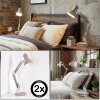 Nurmasuando Lampe de bureau, Lampe à poser LED Sable, Blanc, 1 lumière