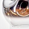 Ripoll Suspension, Boule lumineuse, Suspension Chrome, Clair, Fumé, 1 lumière