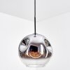 Ripoll Suspension, Boule lumineuse, Suspension Chrome, Clair, Fumé, 1 lumière