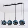 Ripoll Suspension, Boule lumineuse, Suspension Bleu, 4 lumières