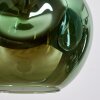 Ripoll Suspension, Boule lumineuse, Suspension Bleu, Or, Vert, 4 lumières