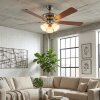 Stelo Plafonnier, Ventilateur de plafond lumineux Écru, Nickel mat, Argenté, 3 lumières