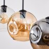Ripoll Suspension, Boule lumineuse, Suspension Ambre, Clair, Fumé, 4 lumières