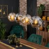 Ripoll Suspension, Boule lumineuse, Suspension Ambre, Fumé, 4 lumières