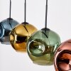 Ripoll Suspension, Boule lumineuse, Suspension Bleu, Or, Vert, Cuivré, 4 lumières