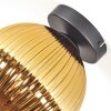 Koyoto Plafonnier, Boule lumineuse 20 cm Or, 1 lumière