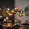 Gastor Suspension, Boule lumineuse, Suspension Bleu, Vert, Cuivré, 8 lumières
