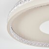 Halin Plafonnier LED Sable, Transparent, 1 lumière, Télécommandes