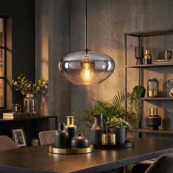 Mertola Suspension, Suspension Clair, Fumé, 1 lumière